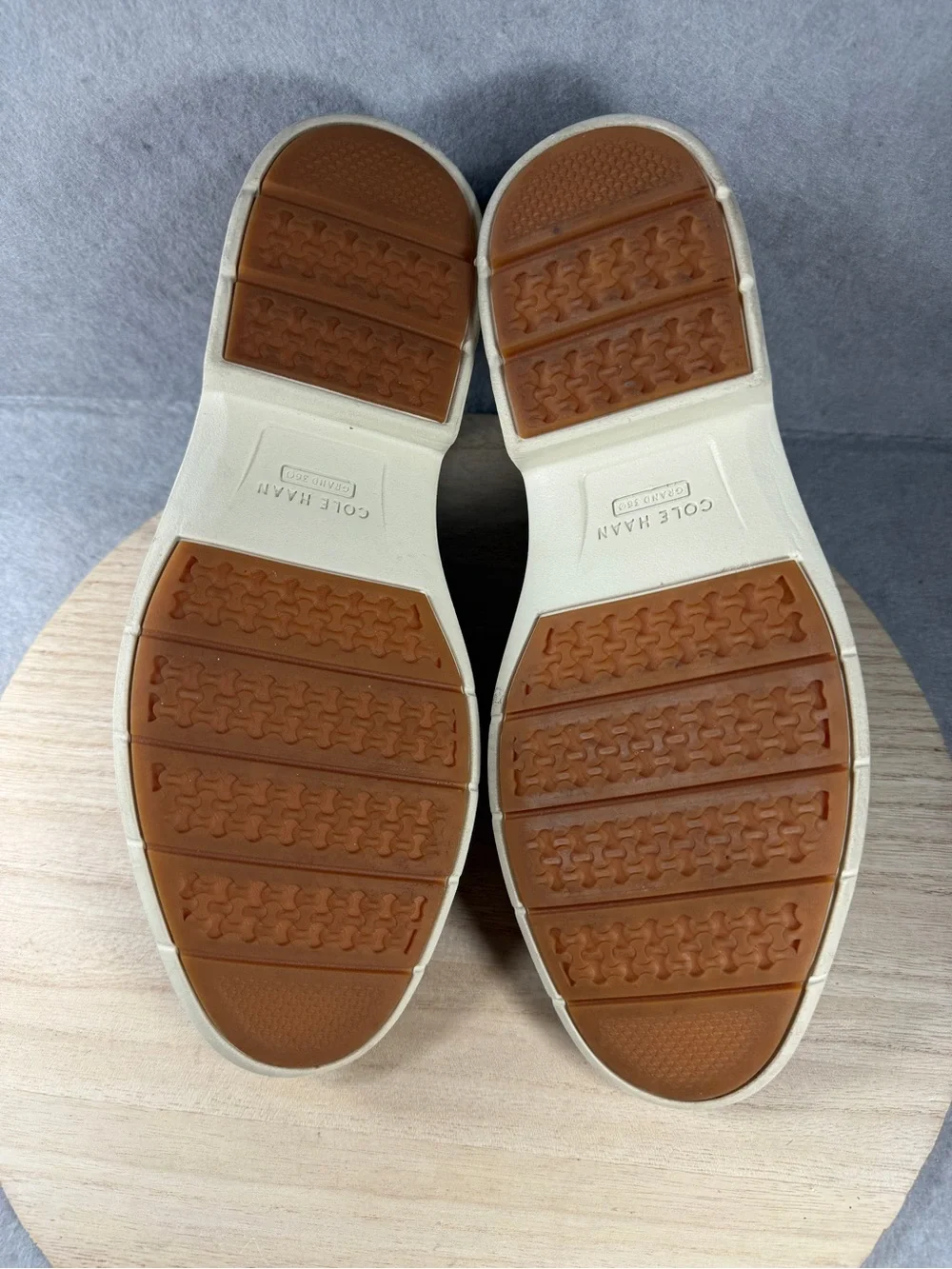 Cole Haan Go To Wing Oxford Men 9 M British Tan Leather Wingtip Shoes C34120